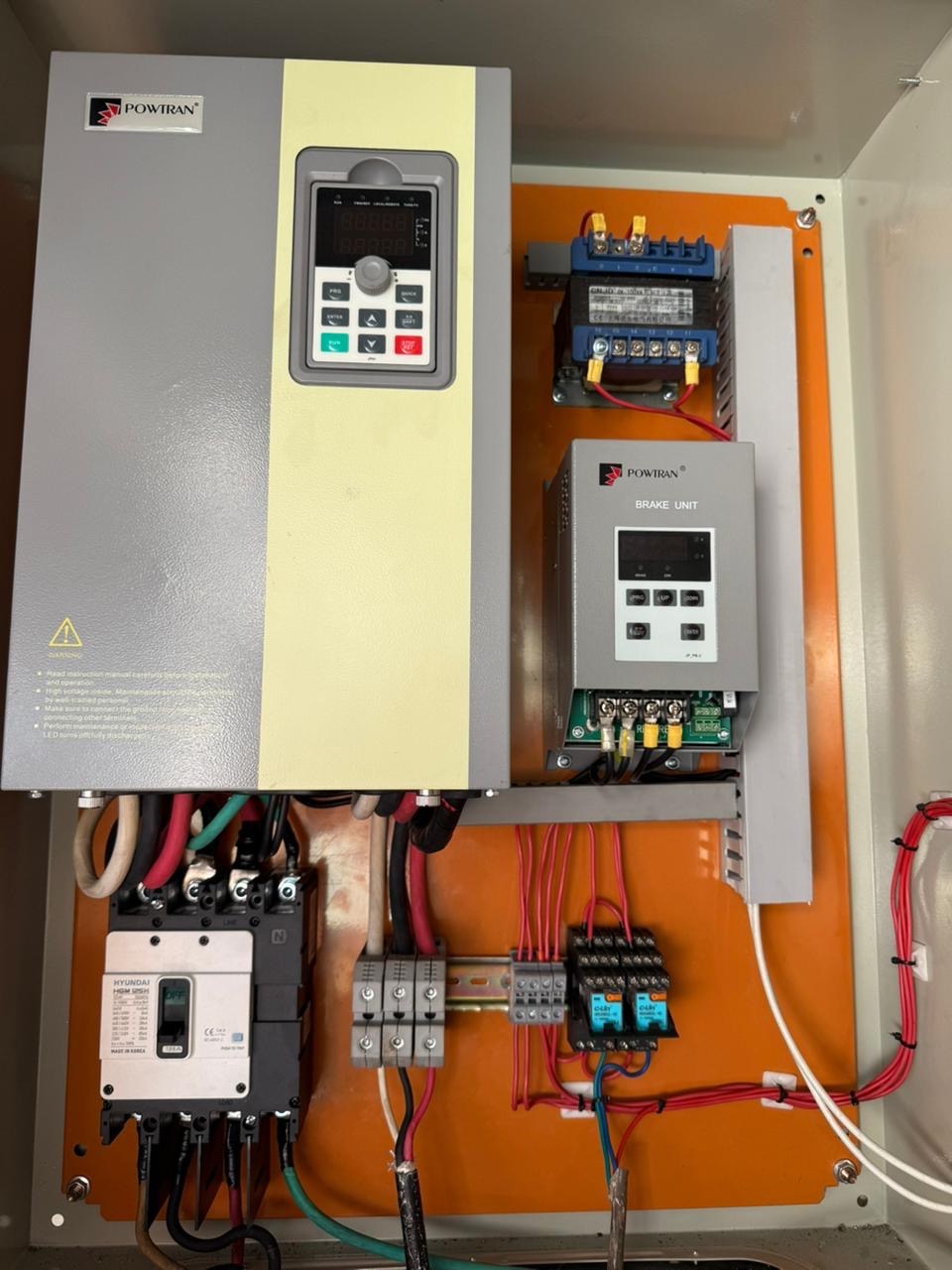 POWTRAN drive with braking unit